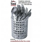 Cestinho Redondo para Talheres - Refª 101420