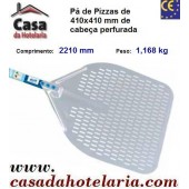 Pá de Pizzas com Cabeça Perfurada de 410x410 mm e Comprimento de 2210 mm - Refª 101502