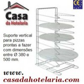 Suporte para 10 Peças entre Ø 380 e 500 mm, dimensões de 390x390x700 mm (LxPxA) - Refª 101514