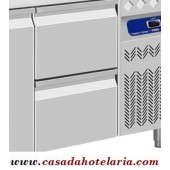 Conjunto de 2 Gavetas GN 1/1 com 200 mm de Profundidade para Bancadas Refrigeradas (transporte incluído) - Refª 101527