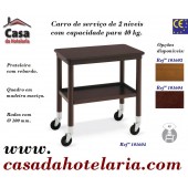 Carro de Serviço de 2 Níveis com Capacidade para 40 kg (transporte incluído) - Refª 101604