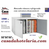 Bancada Câmara Refrigerada Desmontável com Dimensões de 1060x995x1060 mm (LxPxA), 1000 Litros (transporte incluído) - Refª 101624