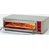 Forno de Pizzas Elétrico Monofásico para Tabuleiro 600x400 mm ou 2 Pizzas com Ø 330 mm, 5000 Watts, 0º +350º C (transporte incluído) - Refª 101719