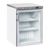 Armário Congelador Profissional de 200 Litros, Arca Frigorífica de Congelação Branca com Porta de Vidro, -20º -15º C (transporte incluído) - Refª 102965