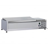 Estrutura Refrigerada Profissional GN 1/3 com Tampa em Aço Inoxidável, 1200 mm, +2º +8º C (transporte incluído) - Refª 102808