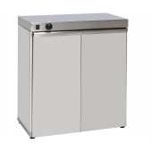 Armário Aquecido Monofásico, Estufa com 2 Portas para 120 Pratos com Diâmetro até 340 mm, +90º C, 1500 Watts (transporte incluído) - Refª 102801