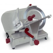 Fiambreira Industrial Profissional Oblíqua Alimentada a Gravidade com Lâmina de Aço Inoxidável Cromo Endurecida de Ø 350 mm, Hp 0.37 (transporte incluído) - Refª 100483