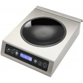 Fogão de Indução Elétrico com Placa Vitrocerâmica Profissional WOK 3500 Watts (transporte incluído) - Refª 102919