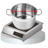 Fogão de Indução Elétrico Muito Largo com Placa Vitrocerâmica Profissional 3500 Watts (transporte incluído) - Refª 102918