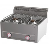 Fogão Industrial a Gás de Bancada com 2 Bicos POTENTES, 13757 Kcal/h, Potência de 16000 Watts (transporte incluído) - Refª 102786