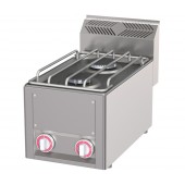Fogão Industrial a Gás de Bancada com 2 Queimadores, 5675 Kcal/h, Potência de 6600 Watts (transporte incluído) - Refª 102564