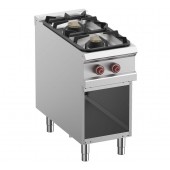 Fogão Industrial a Gás da Linha 900 com 2 Queimadores sobre Armário Aberto, 15480 kcal/h, Potência de 18000 Watts (transporte incluído) - Refª 100149