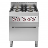 Fogão Industrial a Gás com 4 Queimadores com Forno Profissional (transporte incluído) - Refª 100003