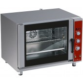 Forno Industrial Elétrico de Convecção Trifásico de 5 Níveis para Cinco Tabuleiros 600x400 mm ou 5x GN 1/1 com Humidificação Automática, Potência de 7000 Watts, +270º C (transporte incluído) - Refª 102438