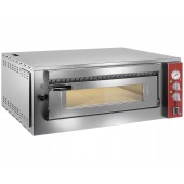 Forno de Pizzas Industrial Elétrico Trifásico para 4 pizzas de Ø 350 mm, 5600 Watts, +450º C (transporte incluído) - Refª 100944