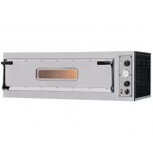 Forno de Pizzas Elétrico Industrial Trifásico com Porta de Vidro para 3x Ø 350 mm, 6000 Watts (transporte incluído) - Refª 102856