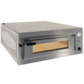 Forno de Pizza Elétrico Industrial Trifásico com Porta de Vidro para 6x Pizzas Ø 350 mm, 7550 Watts (transporte incluído) - Refª 102862