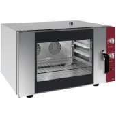 Forno Industrial Elétrico de Convecção Monofásico de 4 Níveis GN 1/1 com Humidificação, 3600 Watts, +270º C (transporte incluído) - Refª 102353