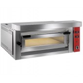 Forno de Pizzas Industrial Elétrico Trifásico para 4 Pizzas Ø 350 mm, Potência de 7200 Watts, +400º C (transporte incluído) - Refª 100953