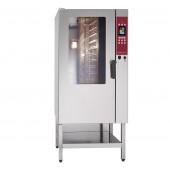 Forno Industrial Elétrico de Convecção a Vapor Trifásico Combinado Digital para 15 Prateleiras GN 1/1 com LIMPEZA AUTOMÁTICA, +270º C, Potência de 18000 Watts (transporte incluído) - Refª 102282