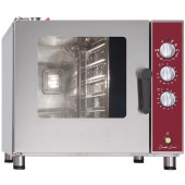 Forno Industrial Elétrico de Convecção a Vapor Trifásico Combinado para 5 Prateleiras GN 1/1, +270º C, Potência de 6000 Watts (transporte incluído) - Refª 102788