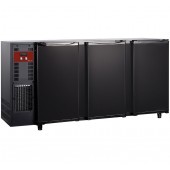 Frigorífico para Garrafas e Latas, Bancada Industrial Refrigerada Ventilada com 3 Portas, 579 Litros, +1º +8º C (transporte incluído) - Refª 102285