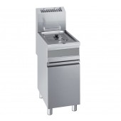 Fritadeira Industrial a Gás de uma Cuba 15 Litros, 110° +190° C, 10720 Kcal/h, Potência de 12500 Watts (transporte incluído) - Refª 100188