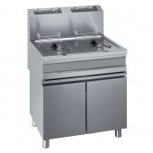 Fritadeira Profissional a Gás de 2 Cubas de 15 +15 Litros, +110° a +190° C, 21670 kcal/h, Potência de 25200 Watts (transporte incluído) - Refª 100375