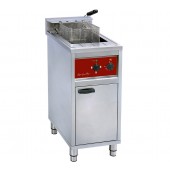 Fritadeira Industrial Elétrica Profissional Trifásica de 16 Litros em Armário Neutro, +180º C, 12000 Watts (transporte incluído) - Refª 102804