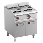 Fritadeira Industrial Elétrica Dupla 13 +13 Litros sobre Armário (transporte incluído) - Refª 100091