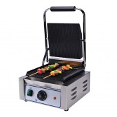 Grelhador Elétrico Profissional com Placa de Grelhar do Grill Canelada, 1800 Watts (transporte incluído) - Refª 102934