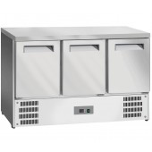 Mesa Refrigerada com 3 Portas GN 1/1, Bancada Ventilada +2º +8º C (transporte incluído) - Refª 102826