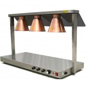 Placa de Aquecimento de Alimentos Profissional com 3 Lâmpadas de Infravermelhos (transporte incluído) - Refª 102939