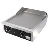 Placa de Grelhar Industrial a Gás de 2 Zonas com Chapa Fry Top Lisa com Espessura de 20 mm, 17630 kcal/h, Potência de 20500 Watts (transporte incluído) - Refª 102735