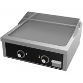 Placa de Grelhar Industrial Elétrica Trifásica de 2 Zonas com Chapa Fry Top Lisa com Espessura de 15 mm, Potência de 9000 Watts, +100º +300º C (transporte incluído) - Refª 102148