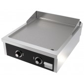 Placa de Grelhar Industrial Elétrica Trifásica de 2 Zonas com Chapa Fry Top Lisa com Espessura de 20 mm, Potência de 15000 Watts, +100º +300º C (transporte incluído) - Refª 102743