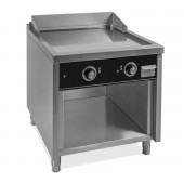 Placa de Grelhar Industrial Elétrica Trifásica de 2 Zonas com Chapa Fry Top Lisa com Espessura de 20 mm e Tratamento Cromo, Potência de 15000 Watts, +100º +300º C (transporte incluído) - Refª 102747