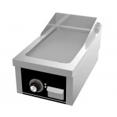 Placa de Grelhar Industrial Elétrica Trifásica com Chapa Fry Top Lisa com Espessura de 15 mm, Potência de 4500 Watts, +100º +300º C (transporte incluído) - Refª 102144