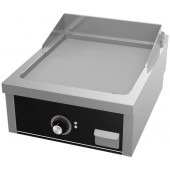 Placa de Grelhar Industrial Elétrica Trifásica com Chapa Fry Top Lisa com Espessura de 15 mm, Potência de 6600 Watts, +100º +300º C (transporte incluído) - Refª 102146
