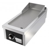 Placa de Grelhar Industrial Elétrica Trifásica com Chapa Fry Top Lisa com Espessura de 20 mm, Potência de 7500 Watts, +100º +300º C (transporte incluído) - Refª 102741