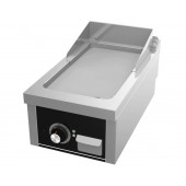 Placa de Grelhar Industrial Elétrica Trifásica com Chapa Fry Top Lisa com Espessura de 15 mm e Tratamento Cromo, Potência de 4500 Watts, +100º +300º C (transporte incluído) - Refª 102145