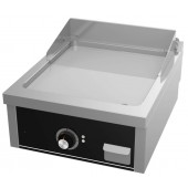 Placa de Grelhar Industrial Elétrica Trifásica com Chapa Fry Top Lisa com Espessura de 15 mm e Tratamento Cromo, Potência de 6600 Watts, +100º +300º C (transporte incluído) - Refª 102147