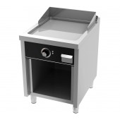 Placa de Grelhar Industrial Elétrica Trifásica com Chapa Fry Top Lisa com Espessura de 15 mm e Tratamento Cromo em Armário, Potência de 6600 Watts, +100º +300º C (transporte incluído) - Refª 102153
