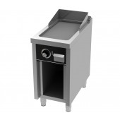 Placa de Grelhar Industrial Elétrica Trifásica com Chapa Fry Top Lisa com Espessura de 15 mm em Armário, Potência de 4500 Watts, +100º +300º C (transporte incluído) - Refª 102150