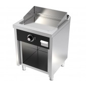 Placa de Grelhar Industrial Elétrica Trifásica com Chapa Fry Top Lisa com Espessura de 15 mm e Tratamento Cromo em Armário, Potência de 6300 Watts, +100º +300º C (transporte incluído) - Refª 102731
