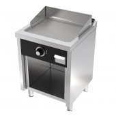 Placa de Grelhar Industrial Elétrica Trifásica com Chapa Fry Top Lisa com Espessura de 15 mm em Armário, Potência de 6300 Watts, +100º +300º C (transporte incluído) - Refª 102727