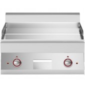 Placa de Grelhar Industrial Elétrica, Chapa Fry Top Lisa de 2 Zonas Cromo Anti Aderente, 9000 Watts (transporte incluído) - Refª 100034