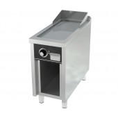Placa de Grelhar Industrial Elétrica Trifásica com Chapa Fry Top Lisa com Espessura de 20 mm e Tratamento Cromo em Armário, Potência de 7500 Watts, +100º +300º C (transporte incluído) - Refª 102746