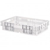 Tabuleiro Alimentar em Polietileno para Padaria e Pastelaria, Cesto com 600x400x130 mm LxPxA - Refª 102663