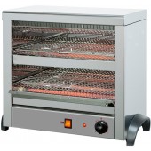 Torradeira Industrial Profissional Monofásica de 2 Pisos com Temporizador e 6 Pinças Incluídas, 2700 Watts (transporte incluído) - Refª 100296